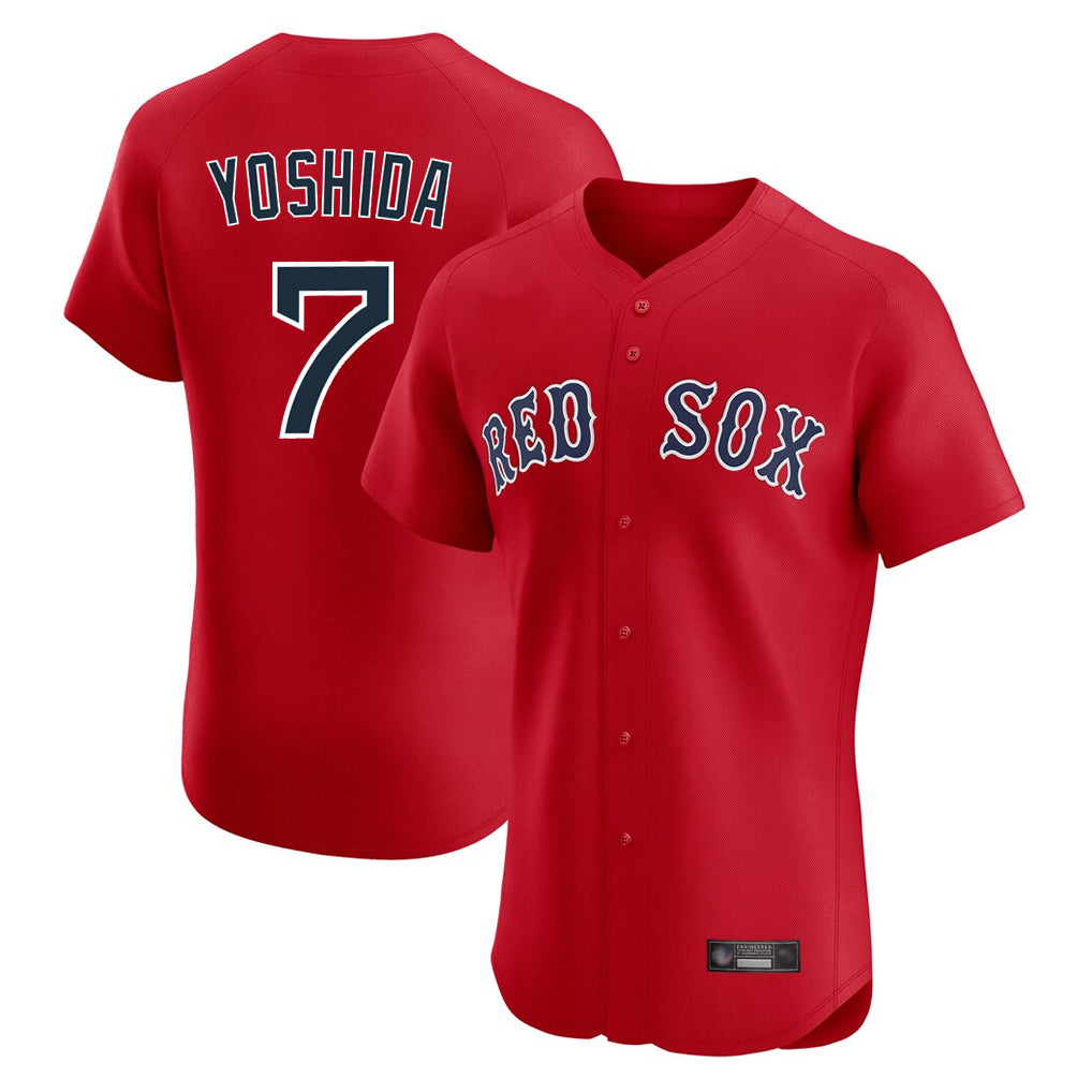 My Store B.Red Sox #7 Masataka Yoshida Player Red Limited Elite Home Game Stitched Jerseys