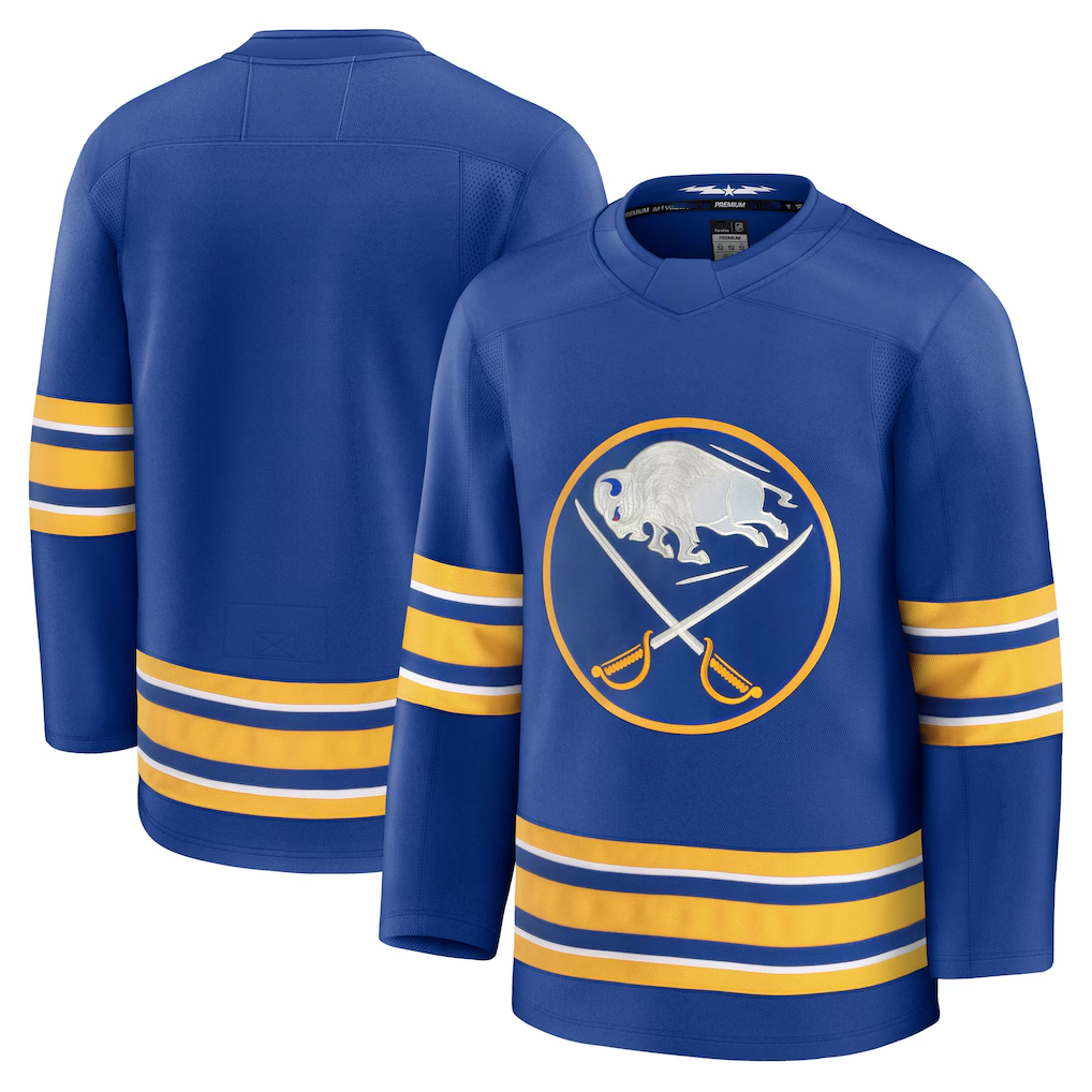 My Store B.Sabres Royal Home Premium Stitched Jerseys