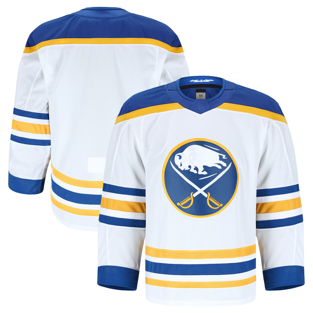 My Store B.Sabres White Away Authentic Pro Stitched Jerseys