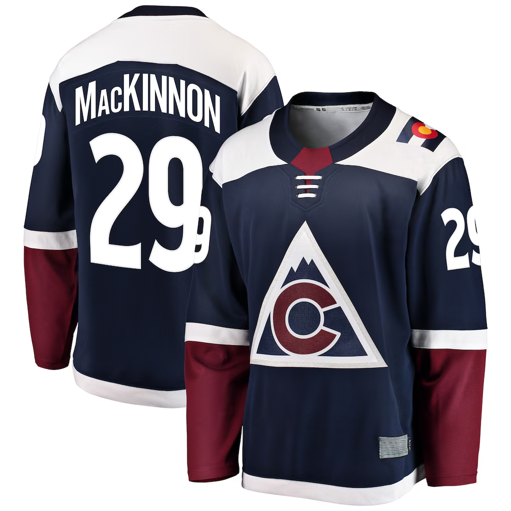 My Store C.Avalanche #29 Nathan MacKinnon Navy Breakaway Jerseys