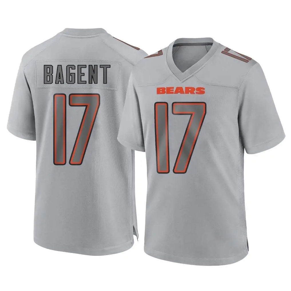 My Store C.Bears #17 Tyson Bagent Player Gray Atmosphere Fashion Game Stitched Jerseys