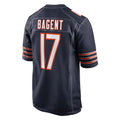My Store C.Bears #17 Tyson Bagent Player Navy Home Game Stitched Jerseys