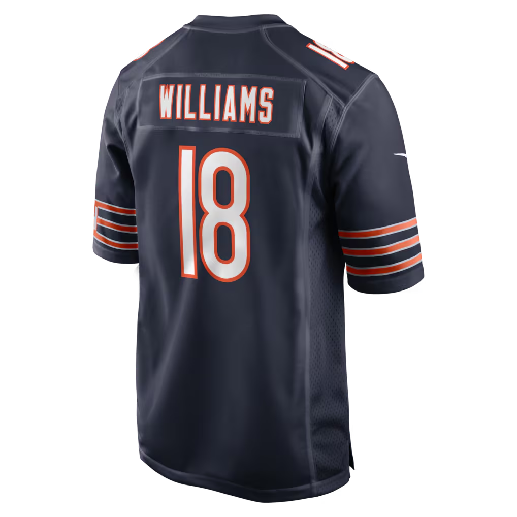 My Store C.Bears #18 Caleb Williams Navy Player Game Stitched Jerseys