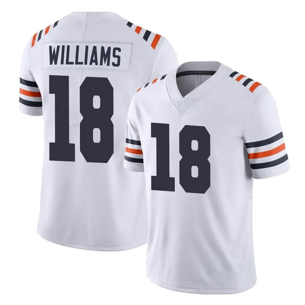 My Store C.Bears #18 Caleb Williams Player White Classic Vapor Limited Home Game Stitched Jerseys