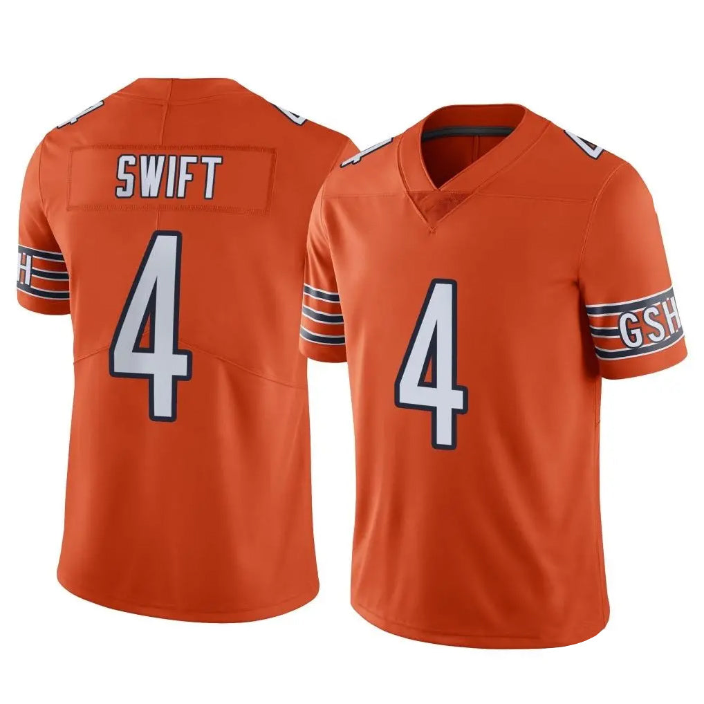 My Store C.Bears #4 D'Andre Swift Player Orange Alternate Vapor Limited Home Game Stitched Jerseys