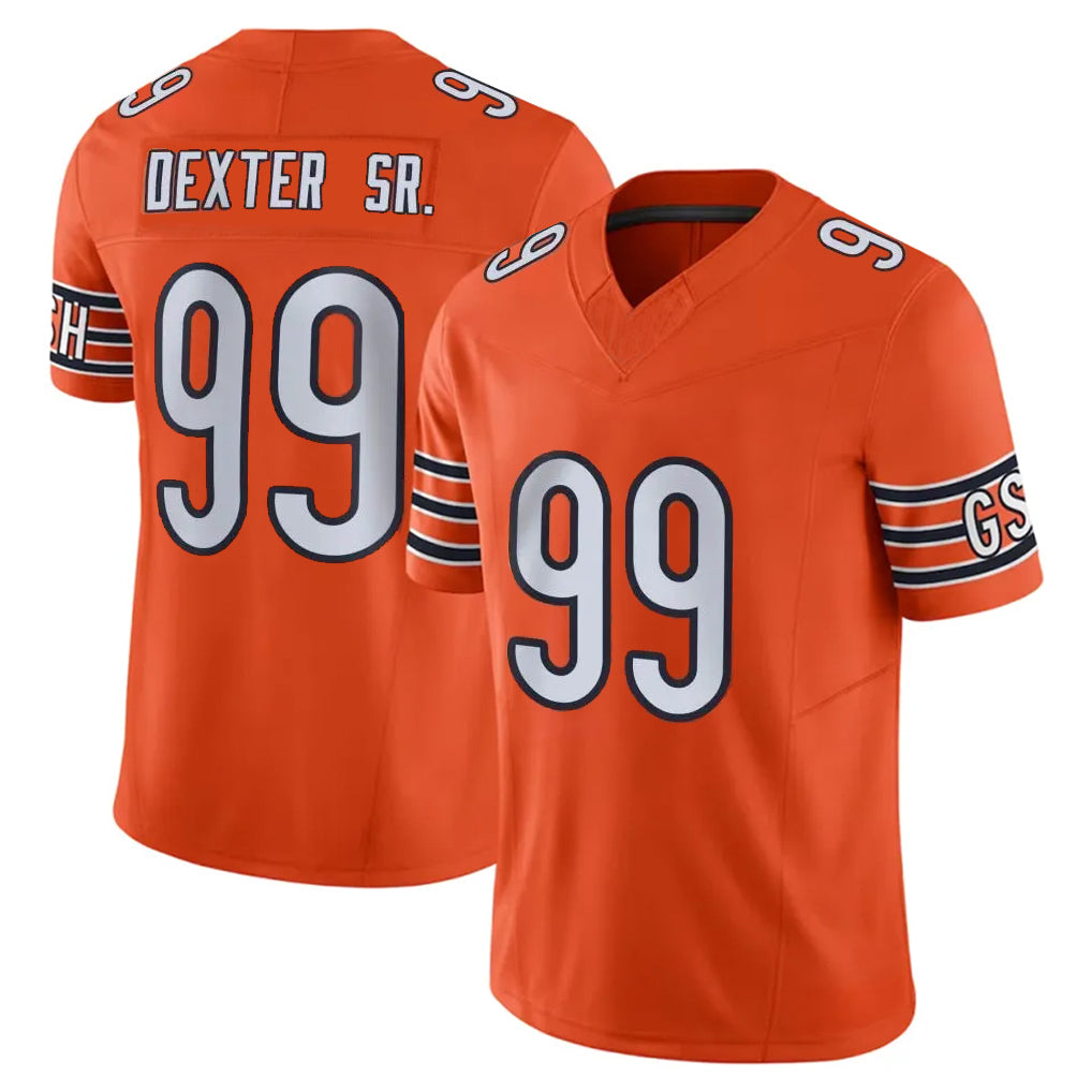 My Store C.Bears #99 Gervon Dexter Sr. Player Orange Vapor F.U.S.E. Limited Home Game Stitched Jerseys