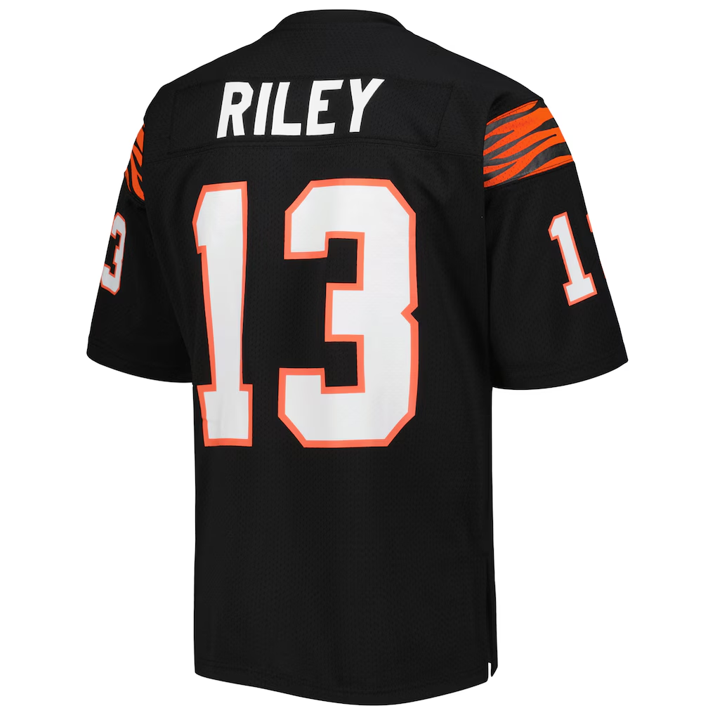 My Store C.Bengals 1981  #13 Ken Riley Mitchell & Ness Black Authentic Throwback Retired Player Stitched Jerseys