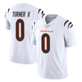 My Store C.Bengals #0 DJ Turner II Player White Vapor Untouchable Limited Home Game Stitched Jerseys