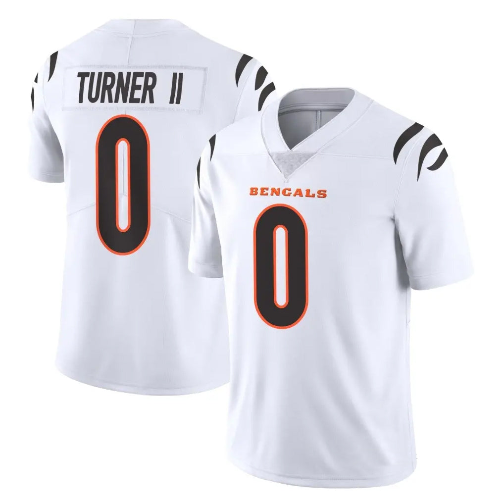 My Store C.Bengals #0 DJ Turner II Player White Vapor Untouchable Limited Home Game Stitched Jerseys
