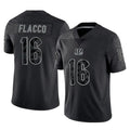 My Store C.Bengals #16 Joe Flacco Player Black Reflective Limited Game Stitched Jerseys