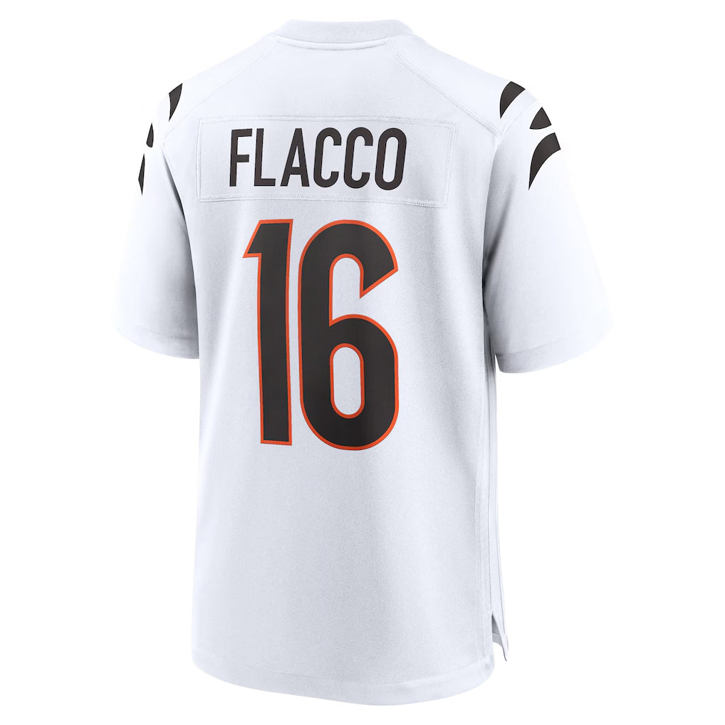 My Store C.Bengals #16 Joe Flacco Player White Home Game Stitched Jerseys
