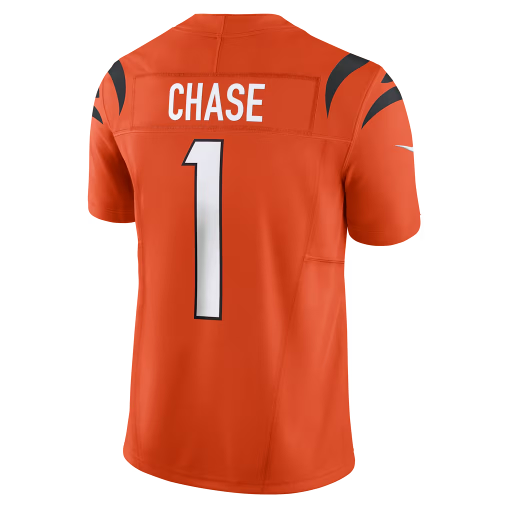 My Store C.Bengals #1 Ja'Marr Chase Orange Vapor F.U.S.E. Limited Stitched Jerseys