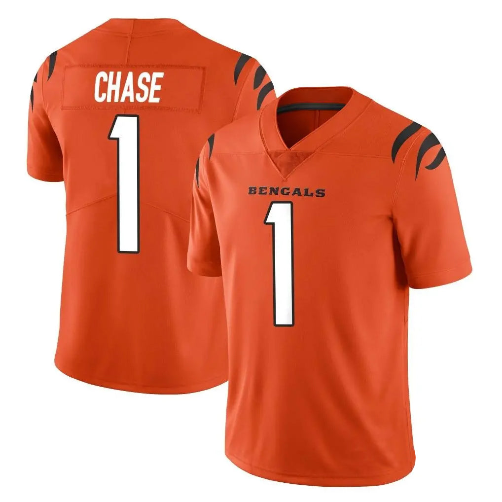 My Store C.Bengals #1 Ja'Marr Chase Player Orange Vapor Untouchable Limited Home Game Stitched Jerseys
