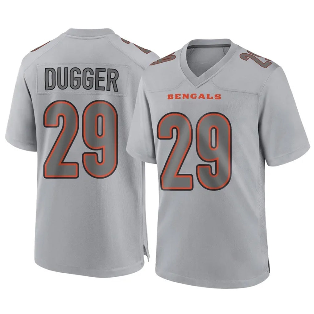 My Store C.Bengals #29 Kyle Dugger Player Gray Atmosphere Fashion Game Stitched Jerseys