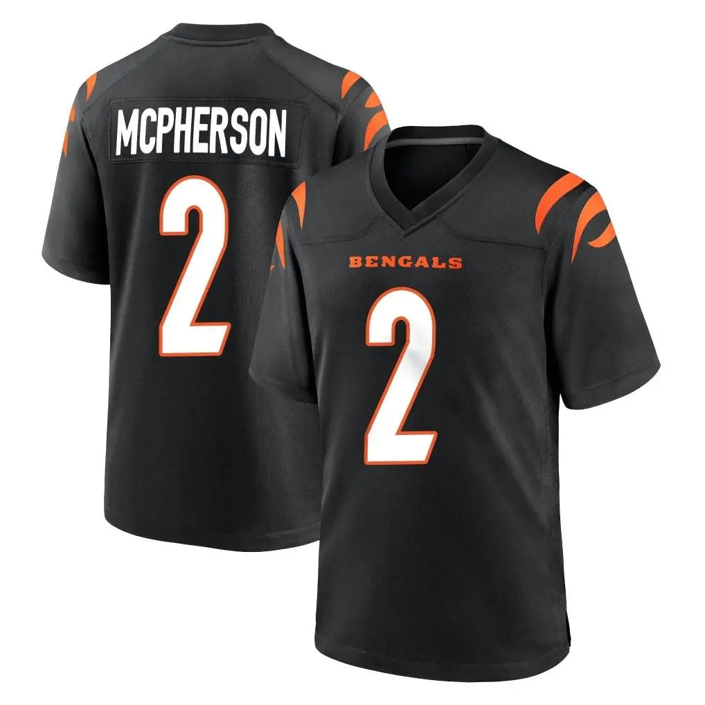 My Store C.Bengals #2 Evan McPherson Player Black Home Game Stitched Jerseys