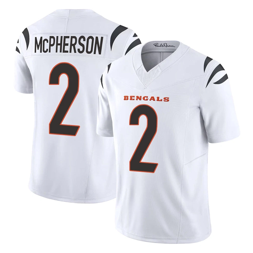 My Store C.Bengals #2 Evan McPherson Player White Vapor F.U.S.E. Limited Home Game Stitched Jerseys
