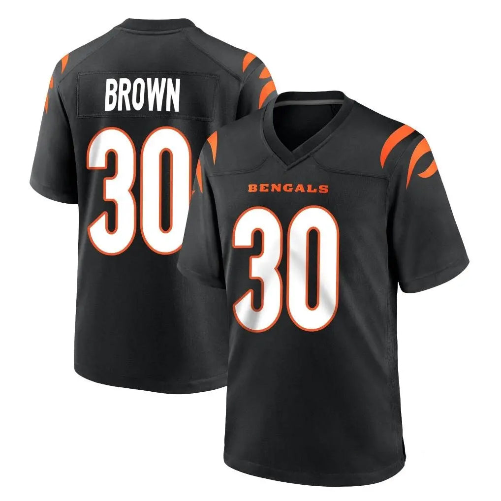 My Store C.Bengals #30 Chase Brown Player Black Home Game Stitched Jerseys