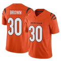 My Store C.Bengals #30 Chase Brown Player Orange Vapor F.U.S.E. Limited Home Game Stitched Jerseys