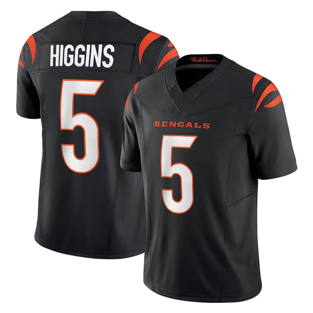 My Store C.Bengals #5 Tee Higgins Player Black Vapor F.U.S.E. Limited Home Game Stitched Jerseys