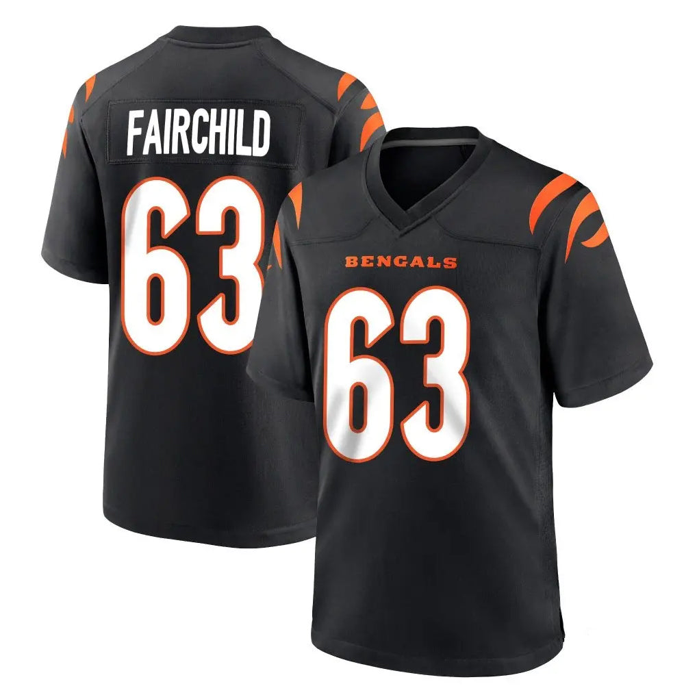 My Store C.Bengals #63 Dylan Fairchild Player Black Home Game Stitched Jerseys