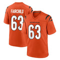 My Store C.Bengals #63 Dylan Fairchild Player Orange Home Game Stitched Jerseys