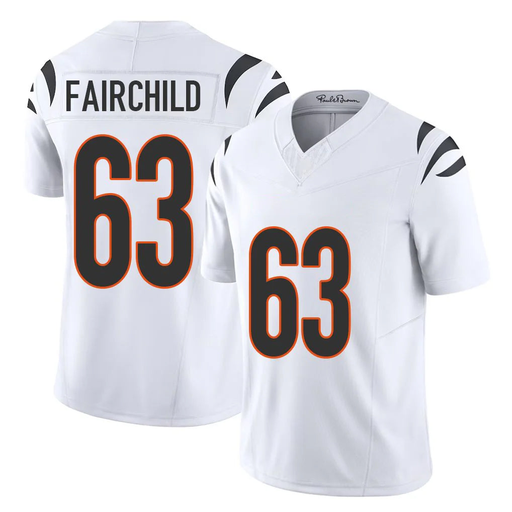 My Store C.Bengals #63 Dylan Fairchild Player White Vapor F.U.S.E. Limited Home Game Stitched Jerseys