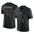My Store C.Bengals #64 Ted Karras Player Black Reflective Limited Game Stitched Jerseys