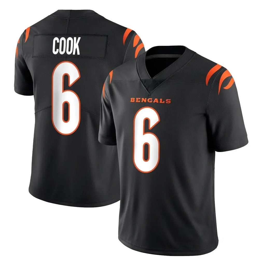 My Store C.Bengals #6 Brian Cook Player Black Vapor Untouchable Limited Home Game Stitched Jerseys