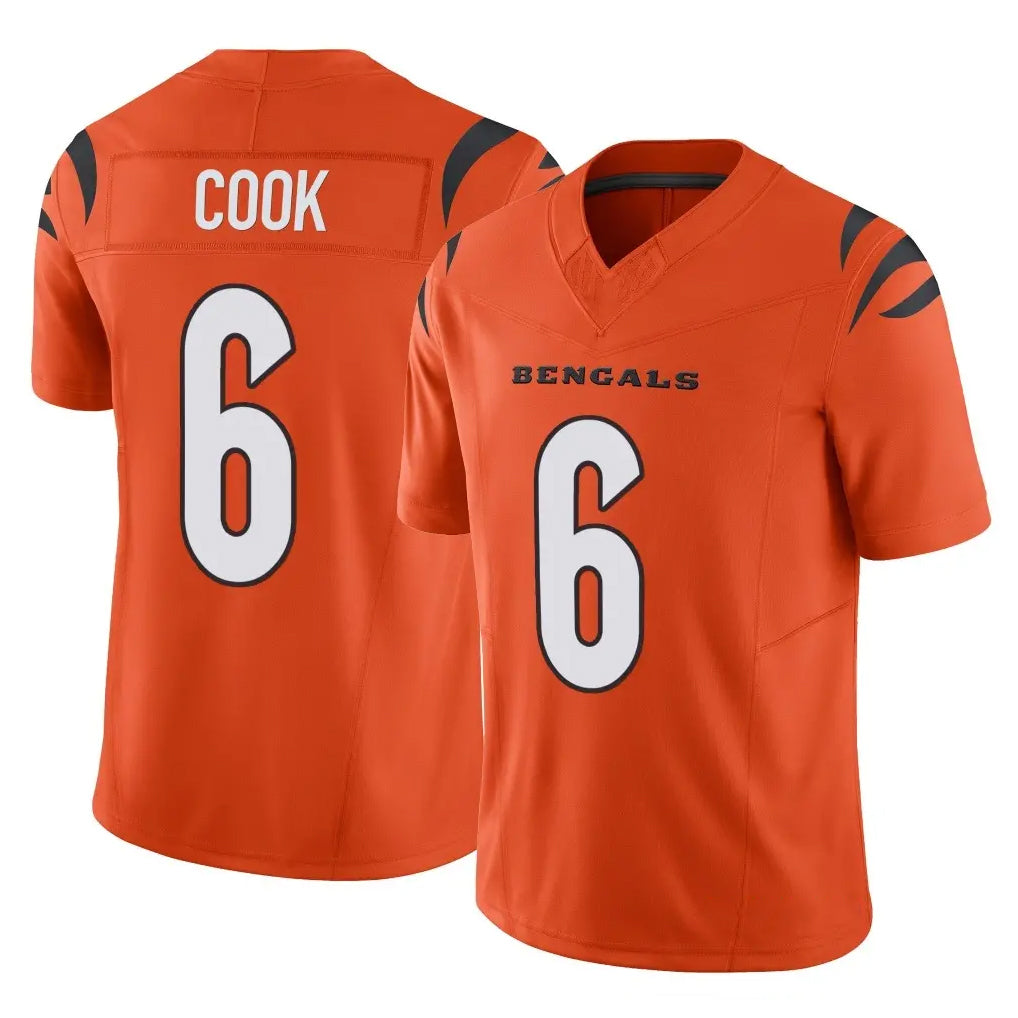My Store C.Bengals #6 Brian Cook Player Orange Vapor F.U.S.E. Limited Home Game Stitched Jerseys