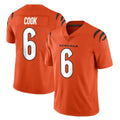 My Store C.Bengals #6 Brian Cook Player Orange Vapor Untouchable Limited Home Game Stitched Jerseys
