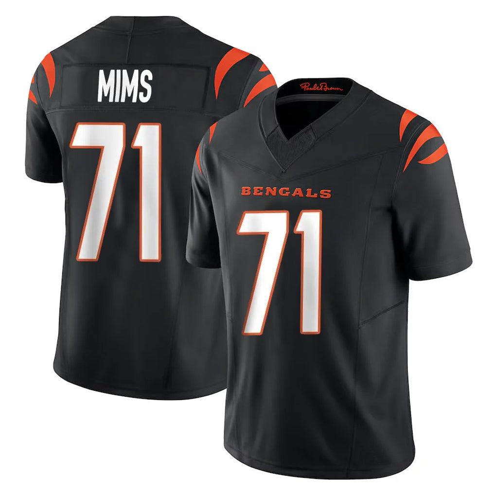 My Store C.Bengals #71 Amarius Mims Player Black Vapor F.U.S.E. Limited Home Game Stitched Jerseys