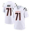 My Store C.Bengals #71 Amarius Mims Player White Home Game Stitched Jerseys