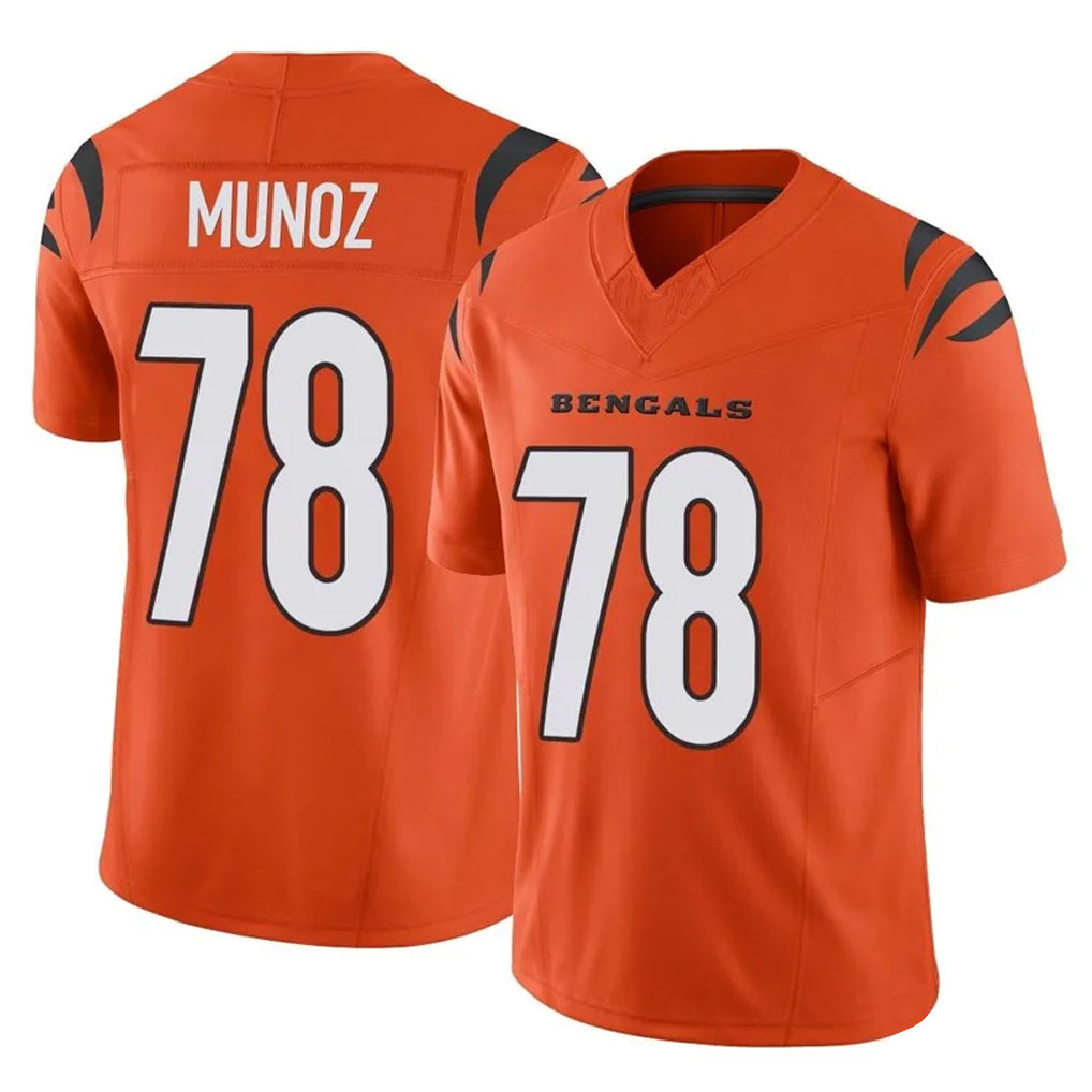 My Store C.Bengals #78 Anthony Munoz Player Orange Vapor F.U.S.E. Limited Home Game Stitched Jerseys