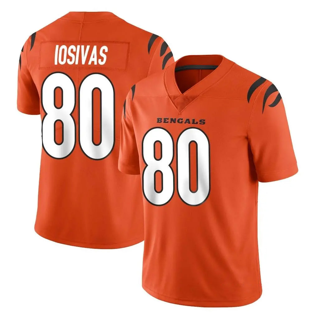 My Store C.Bengals #80 Andrei Iosivas Player Orange Vapor Untouchable Limited Home Game Stitched Jerseys