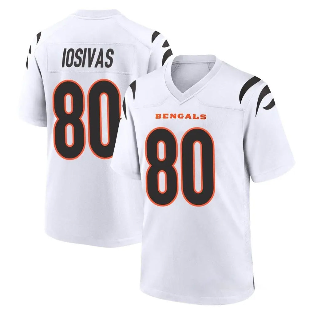 My Store C.Bengals #80 Andrei Iosivas Player White Home Game Stitched Jerseys