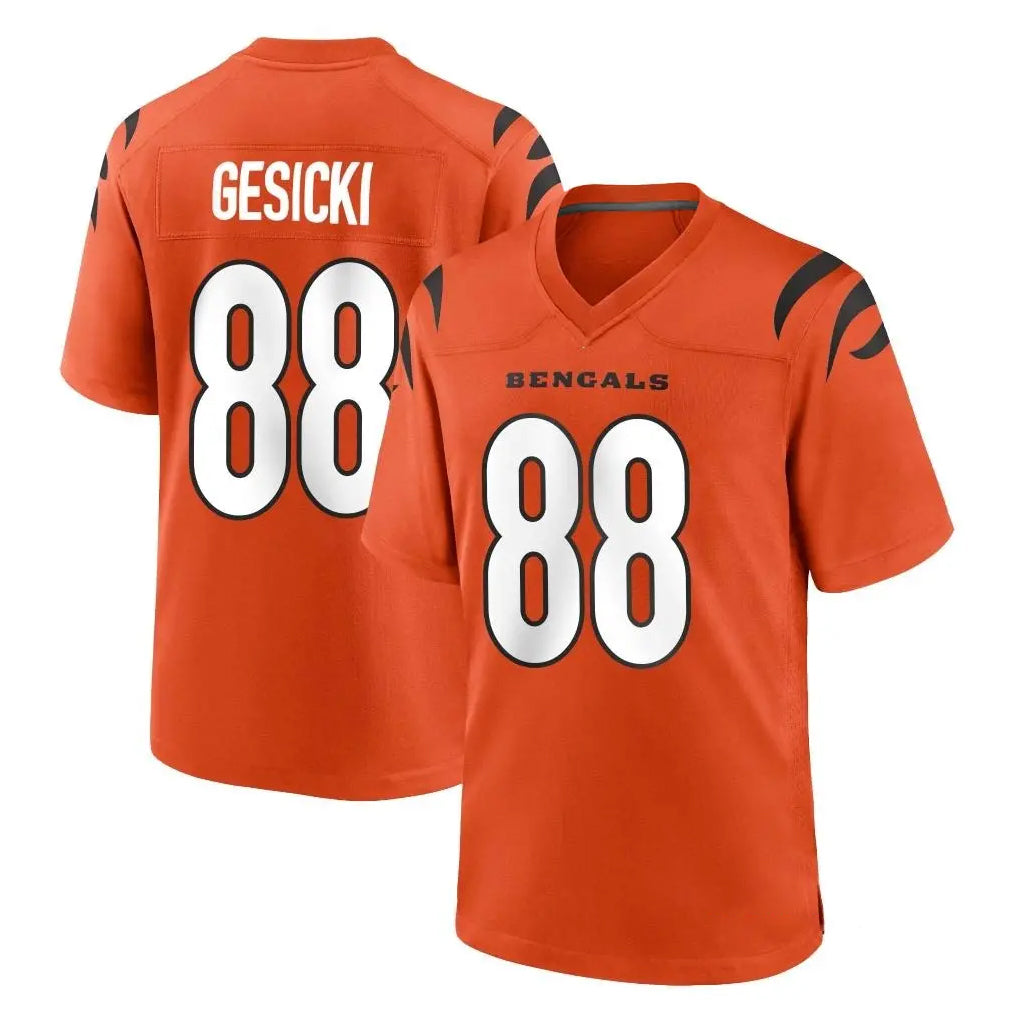 My Store C.Bengals #88 Mike Gesicki Player Orange Home Game Stitched Jerseys