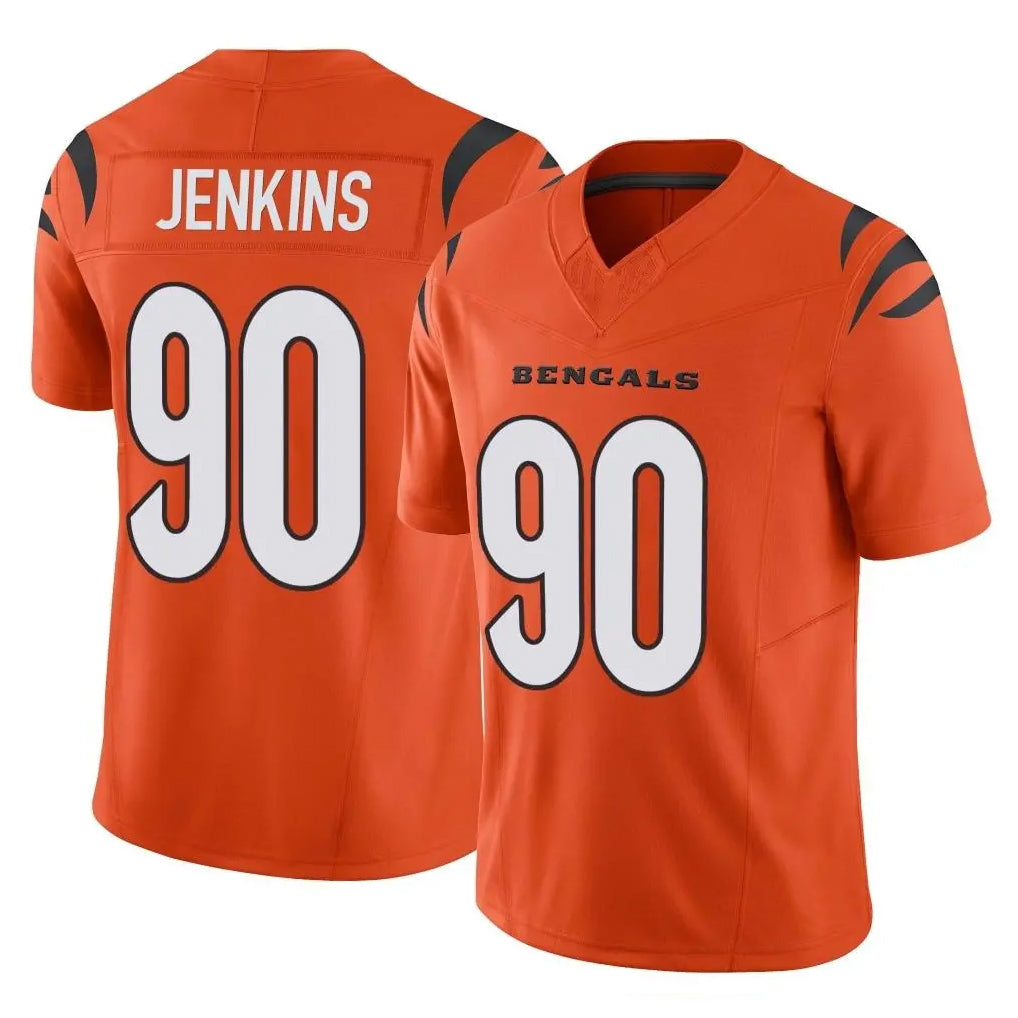 My Store C.Bengals #90 Kris Jenkins Jr Player Orange Vapor F.U.S.E. Limited Home Game Stitched Jerseys