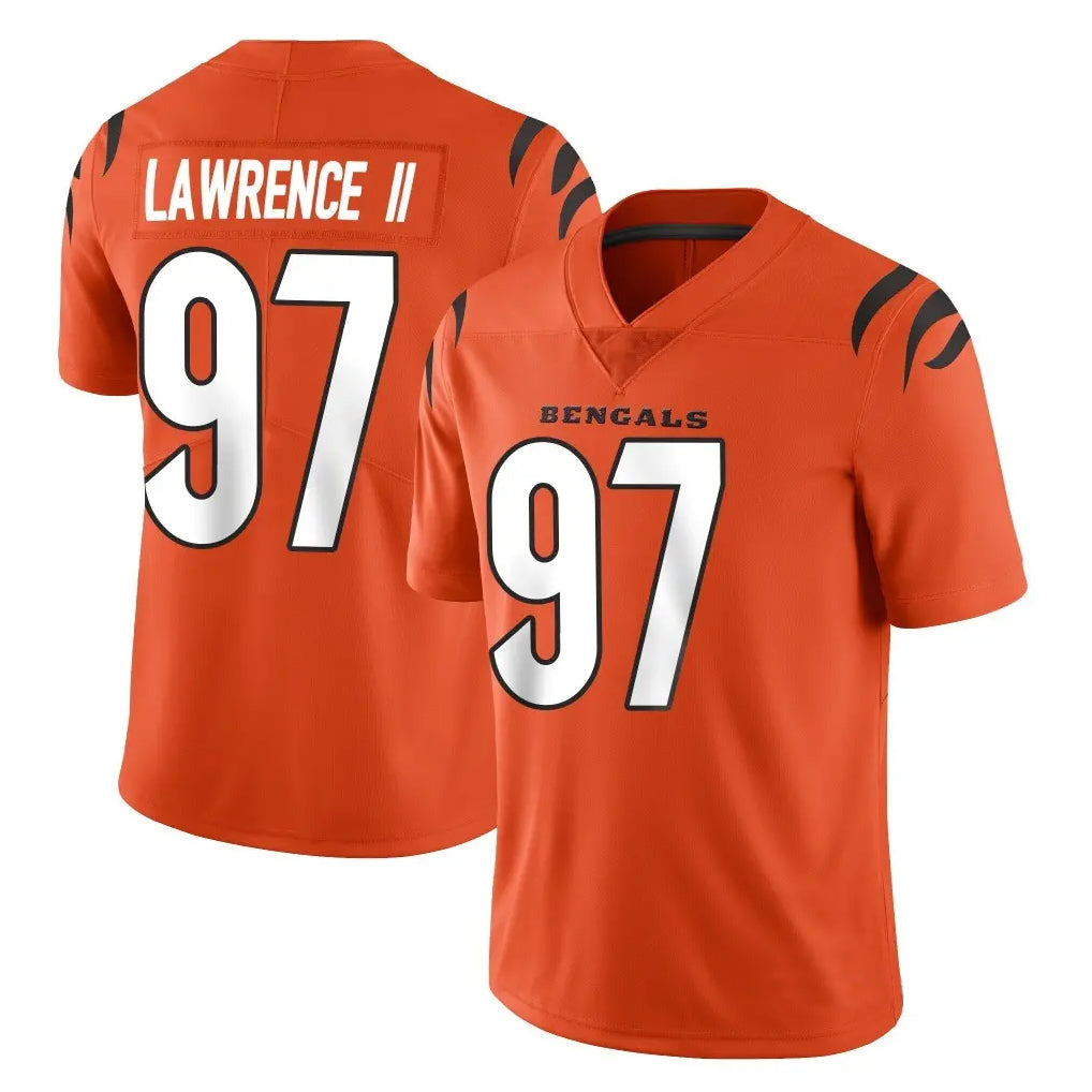 My Store C.Bengals #97 Dexter Lawrence II Player Orange Vapor Untouchable Limited Home Game Stitched Jerseys