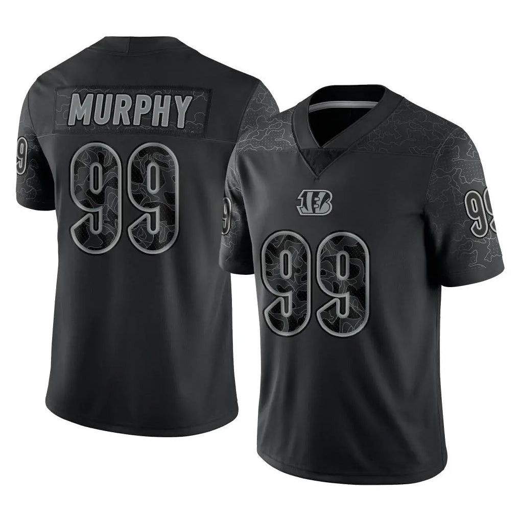 My Store C.Bengals #99 Myles Murphy Player Black Reflective Limited Game Stitched Jerseys
