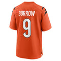 My Store C.Bengals #9 Joe Burrow Player Orange Home Game Stitched Jerseys