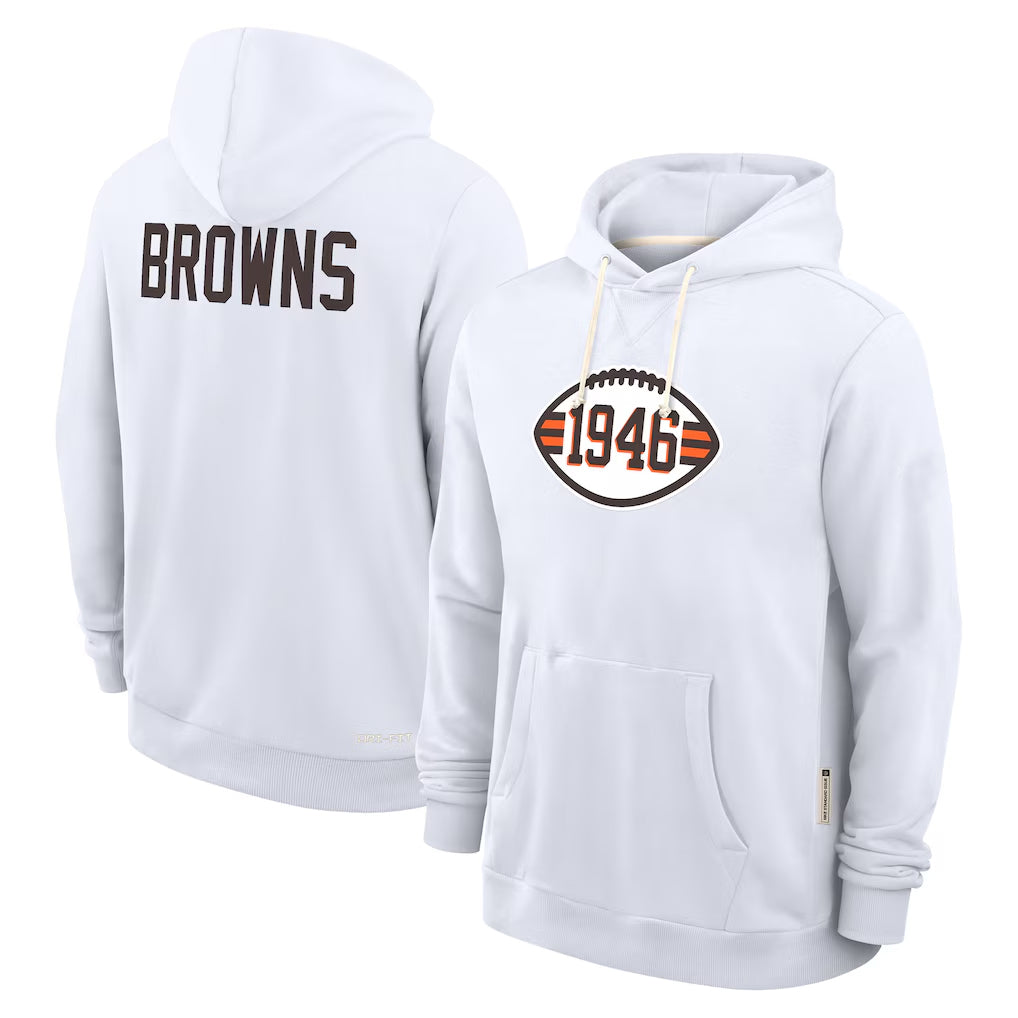 My Store C.Browns White Salute to Service Hoodie Blank Player Limited Stitched Jerseys