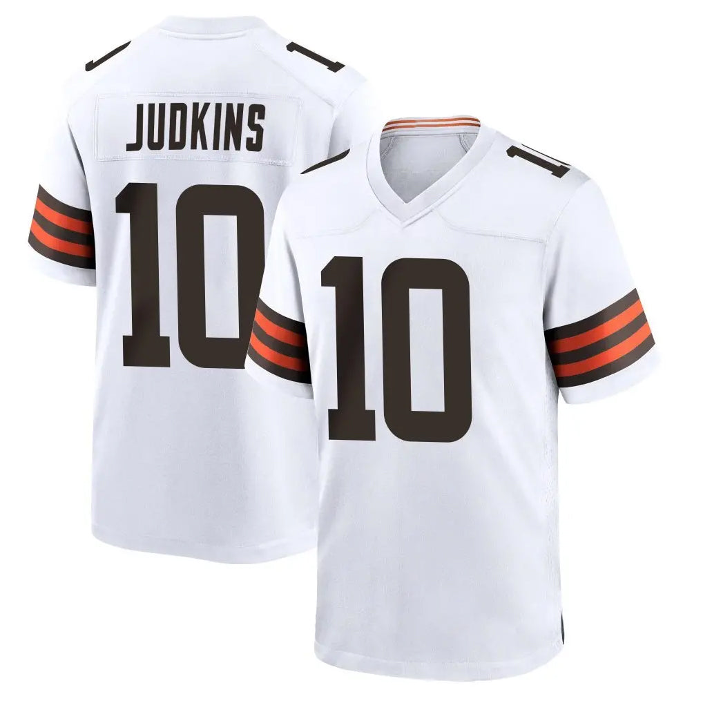 My Store C.Browns #10 Quinshon Judkins Player White Home Game Stitched Jerseys
