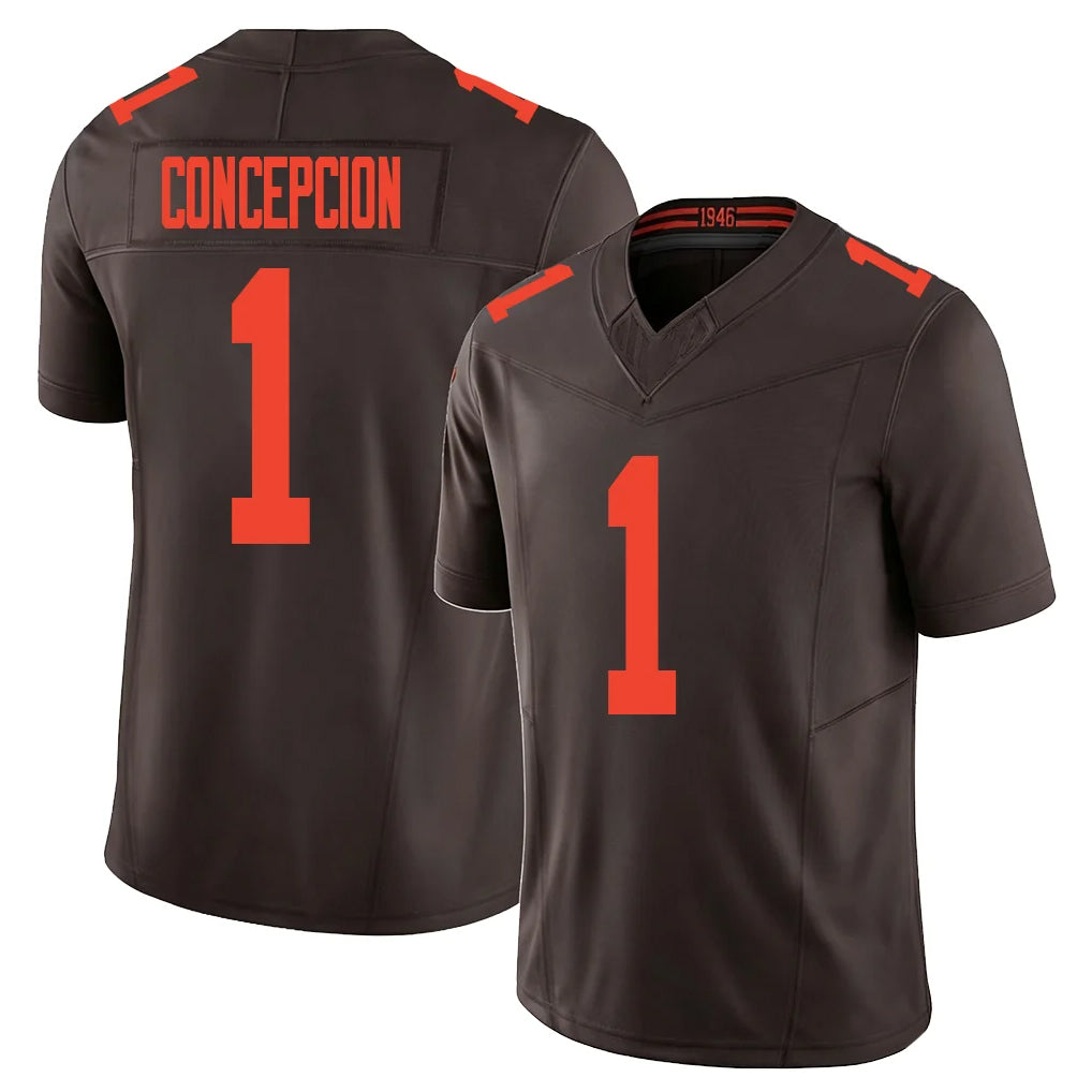 My Store C.Browns #1 KC Concepcion Player Brown Limited Vapor F.U.S.E. Alternate Game Stitched Jerseys