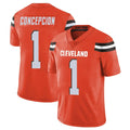My Store C.Browns #1 KC Concepcion Player Orange Alternate Vapor Untouchable Limited Home Game Stitched Jerseys