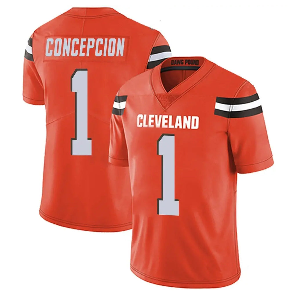 My Store C.Browns #1 KC Concepcion Player Orange Alternate Vapor Untouchable Limited Home Game Stitched Jerseys