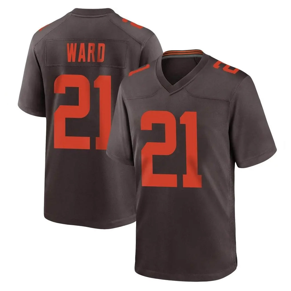 My Store C.Browns #21 Denzel Ward Player Brown Alternate Home Game Stitched Jerseys