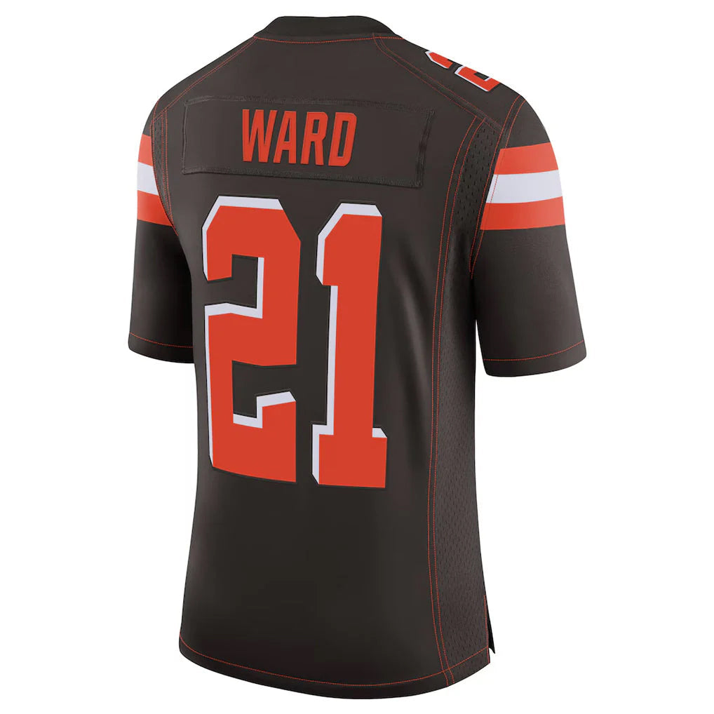My Store C.Browns #21 Denzel Ward Player Brown Vapor Limited Home Game Stitched Jerseys