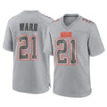 My Store C.Browns #21 Denzel Ward Player Gray Atmosphere Fashion Game Stitched Jerseys