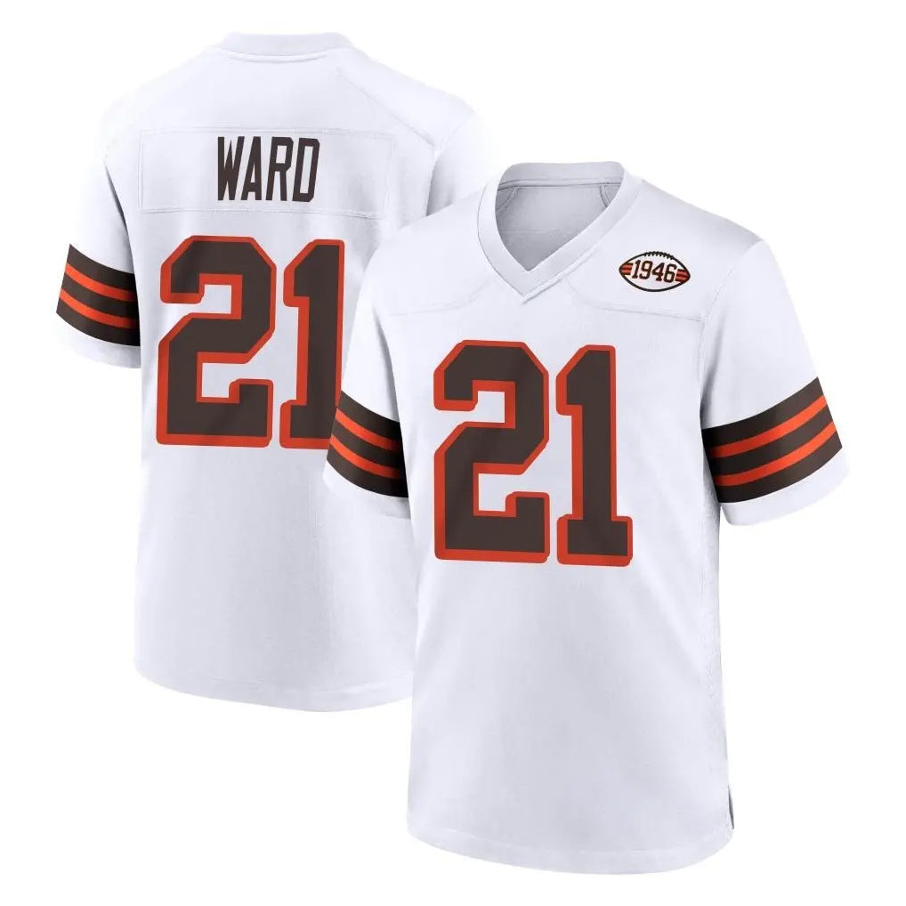 My Store C.Browns #21 Denzel Ward Player White Alternate Home Game Stitched Jerseys