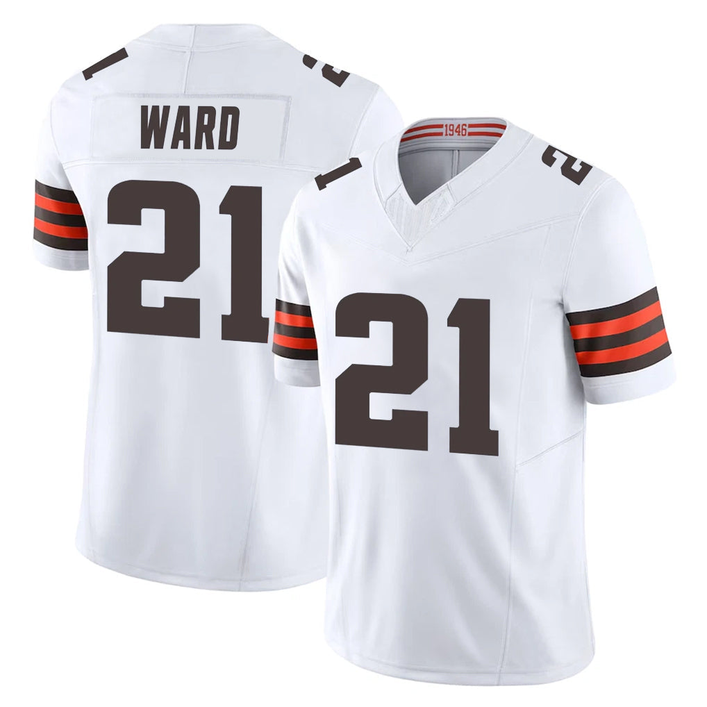 My Store C.Browns #21 Denzel Ward Player White Vapor F.U.S.E. Limited Home Game Stitched Jerseys